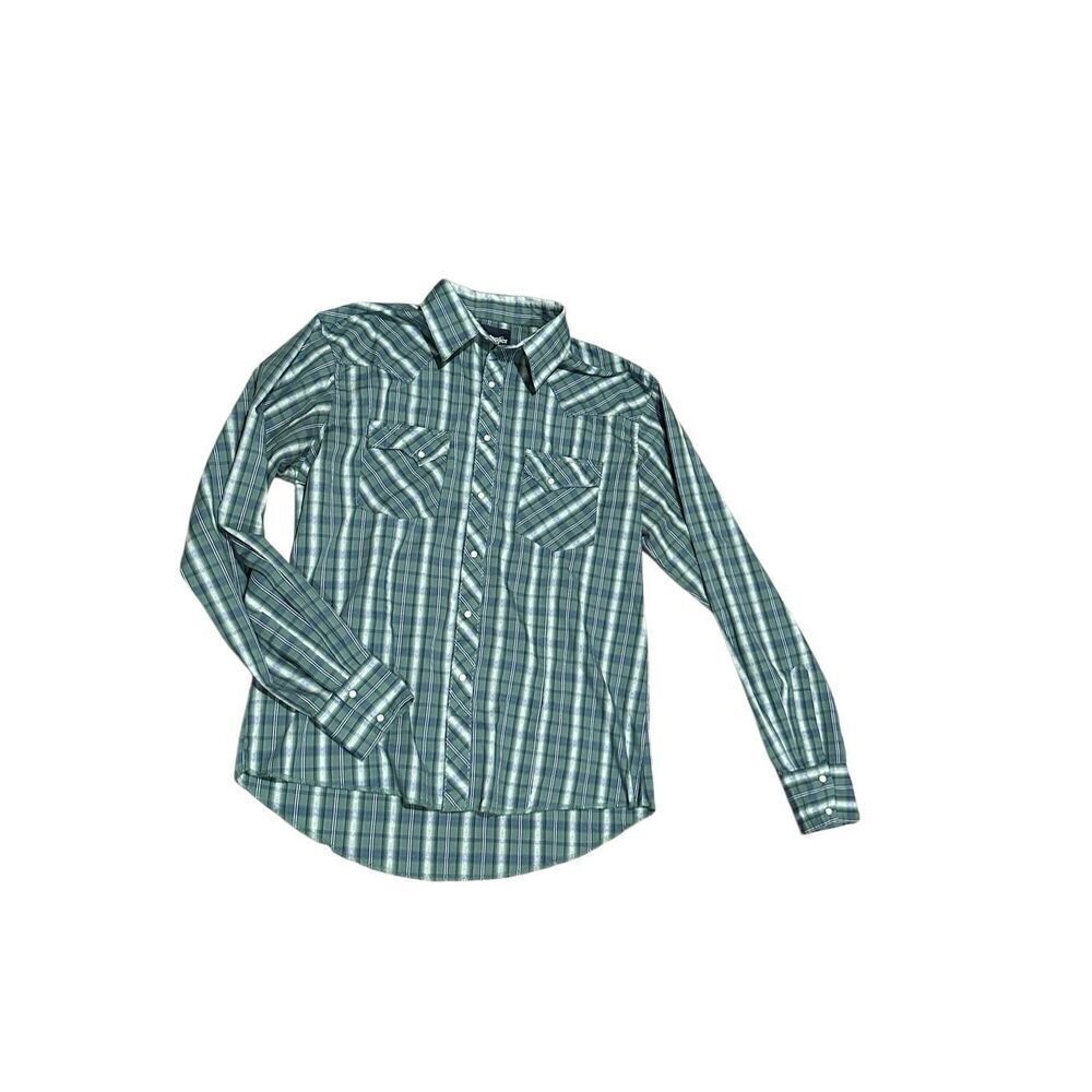 Wrangler men’s L pearl snap shirt cowboy western